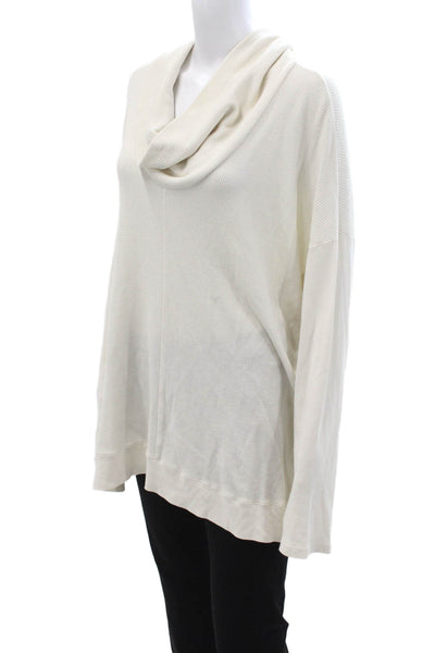Splendid Unisex White Turtleneck Pullover Sweater Long Sleeve Size XL