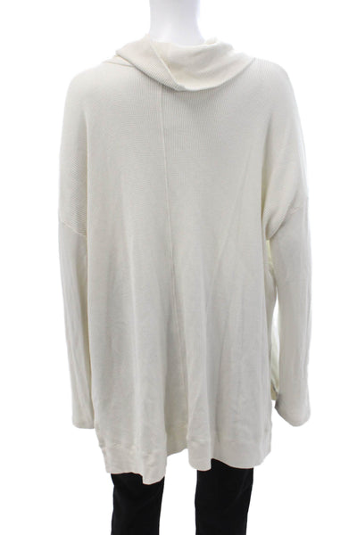 Splendid Unisex White Turtleneck Pullover Sweater Long Sleeve Size XL