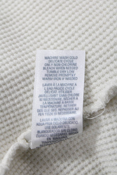 Splendid Unisex White Turtleneck Pullover Sweater Long Sleeve Size XL