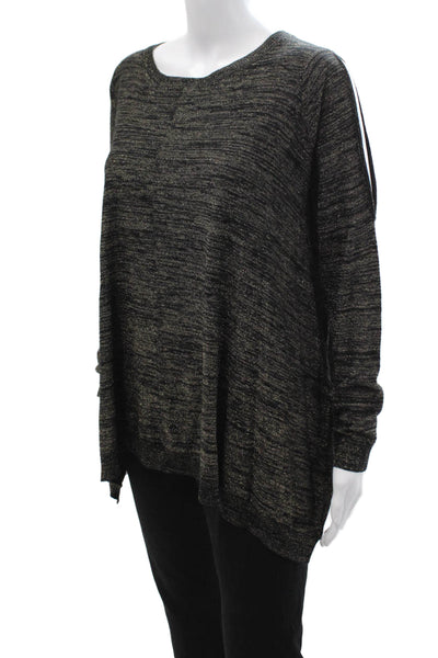 DKNY Womens Pullover Sweater Black Round Neck Long Sleeve Size S