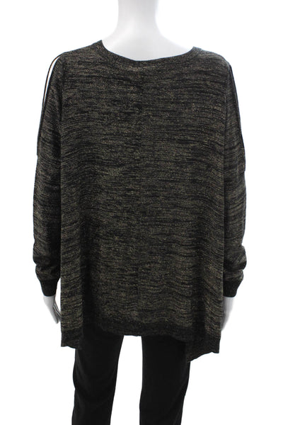 DKNY Womens Pullover Sweater Black Round Neck Long Sleeve Size S
