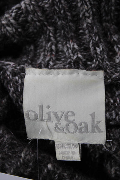 Olive and Oak Women Turtleneck Pullover Brown Short Sleeve Size One Size