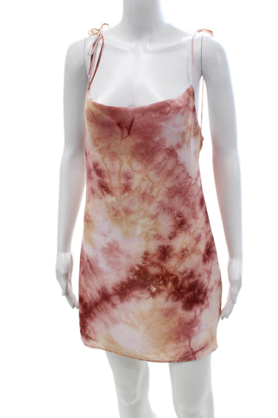 Forever 21 Womens Pink Sleeveless Slip Dress Short Boho Polyester Petite Size S
