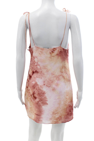 Forever 21 Womens Pink Sleeveless Slip Dress Short Boho Polyester Petite Size S