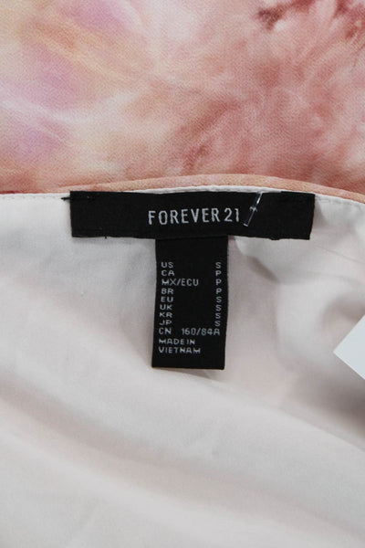Forever 21 Womens Pink Sleeveless Slip Dress Short Boho Polyester Petite Size S