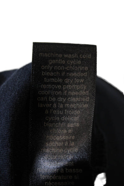 John Varvatos Mens Polo Collared Short Sleeve Dark Blue Cotton Size M