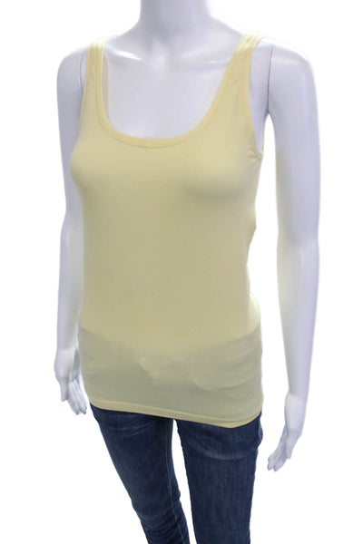 Wolford Womens Basic Camisole Yellow Sleeveless Round Neck Size M