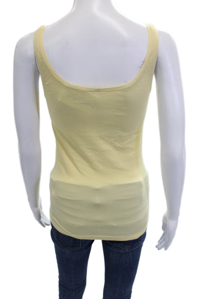 Wolford Womens Basic Camisole Yellow Sleeveless Round Neck Size M