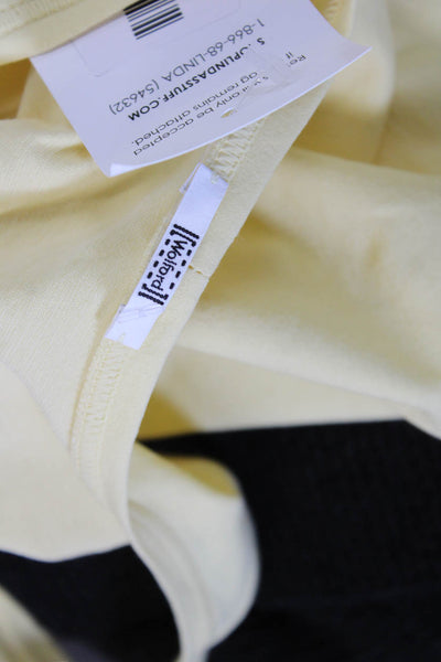 Wolford Womens Basic Camisole Yellow Sleeveless Round Neck Size M