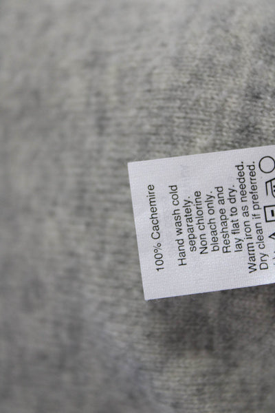 J Crew Collection Womens Cashmere Cardigan Gray Geometric 3/4 Sleeve Size XS