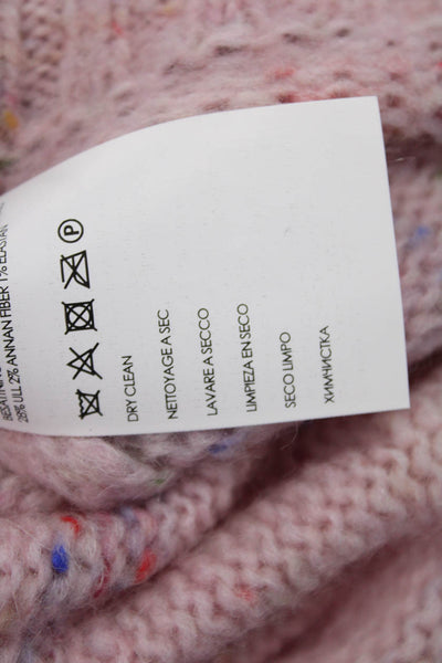 Club Monaco Womens Pink Mock Neck Pullover Sweater Size S