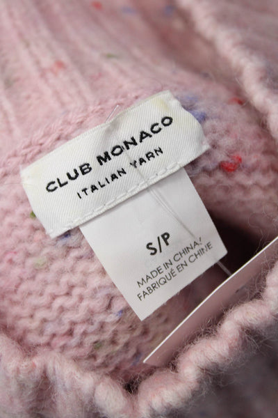 Club Monaco Womens Pink Mock Neck Pullover Sweater Size S