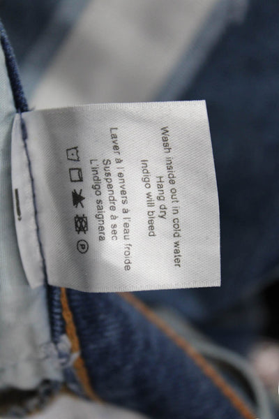 Veronica Beard Womens Ankle Skinny Cropped Jeans Dark Blue High Rise Size 26