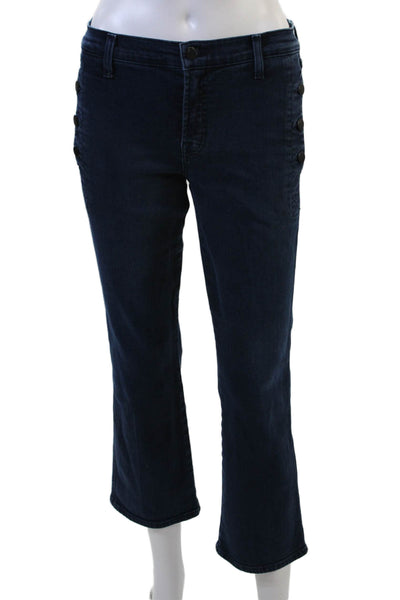 J Brand Women Cropped Dark Blue Jeans Size 27