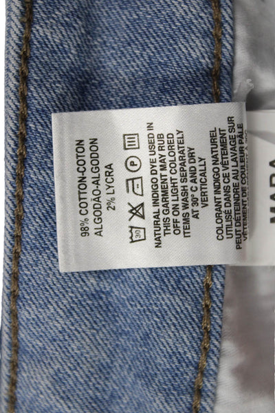 DL1961 Womens Ankle Cropped Light Blue Mid Rise Jeans Size 26