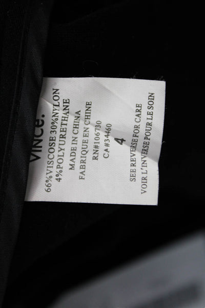 Vince Womens Cropped Ankle Pants Black Size 4