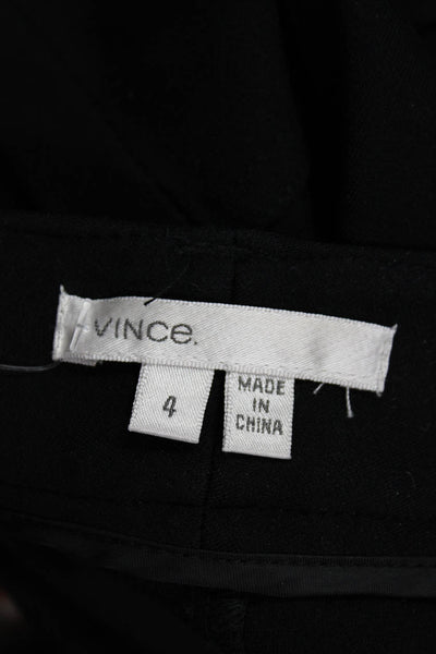 Vince Womens Cropped Ankle Pants Black Size 4