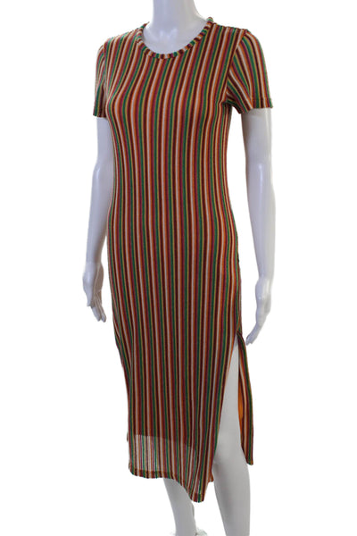 & Other Stories Womens T-Shirt Dress Striped Multi Color Crew Neck Size 0