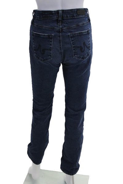 AG Adriano Goldschmied Womens Skinny Jeans Dark Blue High Rise Size 26
