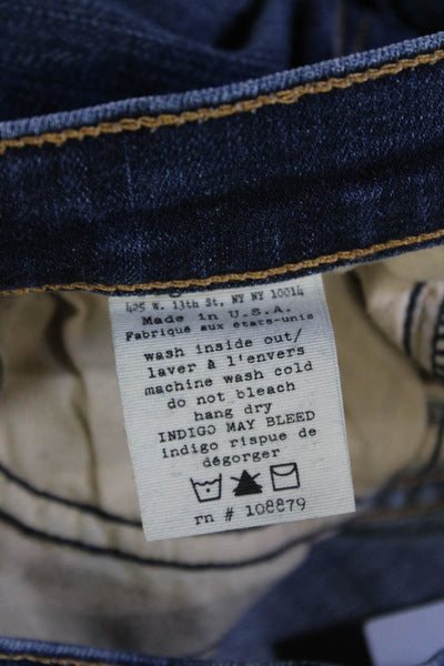 Rag & Bone Jean Womens Ankle Skinny Dark Blue Jeans Size 26