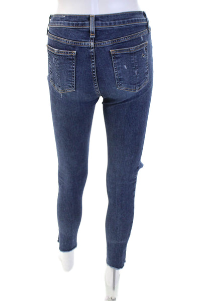 Rag & Bone Jean Women Ankle Skinny Jeans Dark Blue Low Rise Size 27