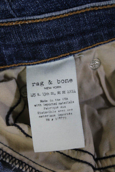 Rag & Bone Jean Women Ankle Skinny Jeans Dark Blue Low Rise Size 27