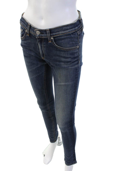 Rag & Bone Jean Womens Skinny Ankle Jeans Dark Blue Size 27