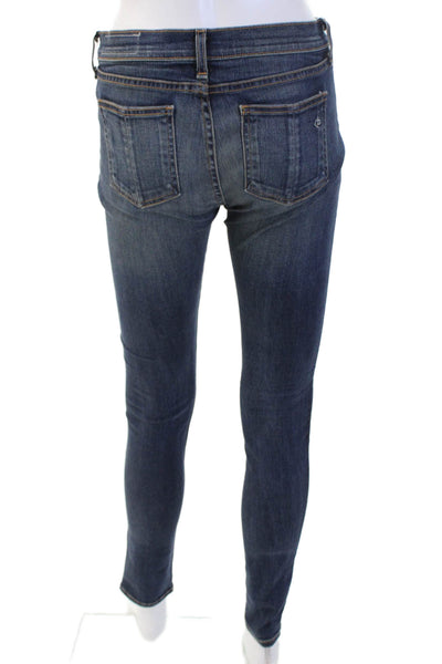 Rag & Bone Jean Womens Skinny Ankle Jeans Dark Blue Size 27