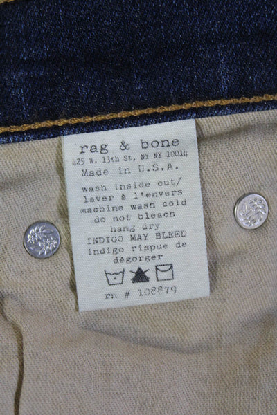 Rag & Bone Jean Womens Skinny Ankle Jeans Dark Blue Size 27