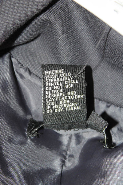 Sandro Women Dark Gray Mock Neck 3/4 Sleeve Jacket Button Size M