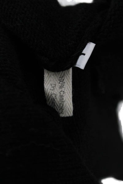 Casmari Womens 100% Cashmere Turtleneck Pullover Sweater Black Size XS