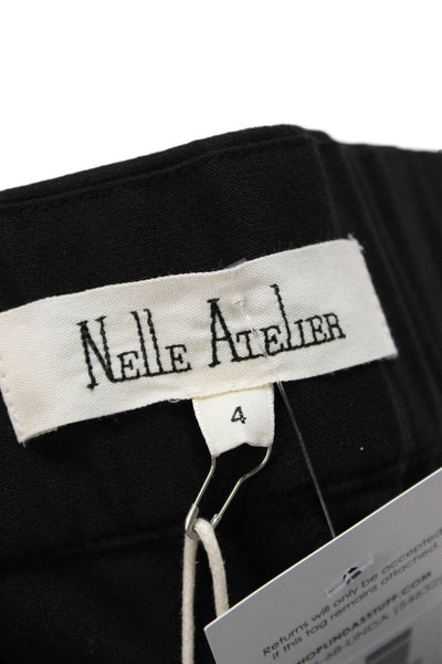 Nelle Atelier Women Cropped Ankle Dress Pants Black Size 4