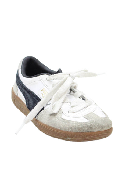 Puma Boys Suede Palermo Lace-Up Casual Sneakers Gray Size 13