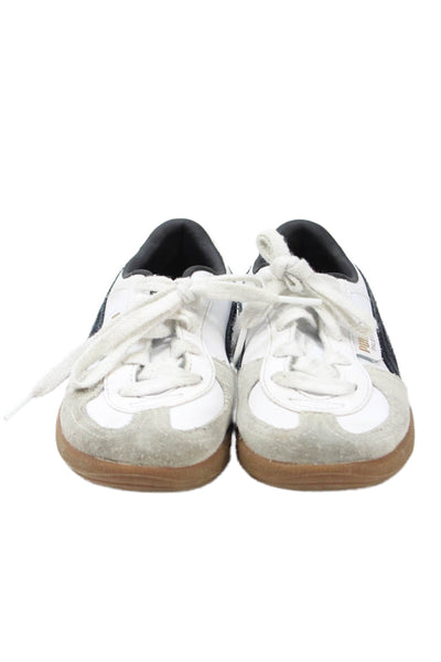 Puma Boys Suede Palermo Lace-Up Casual Sneakers Gray Size 13