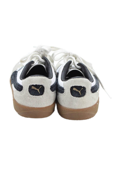 Puma Boys Suede Palermo Lace-Up Casual Sneakers Gray Size 13