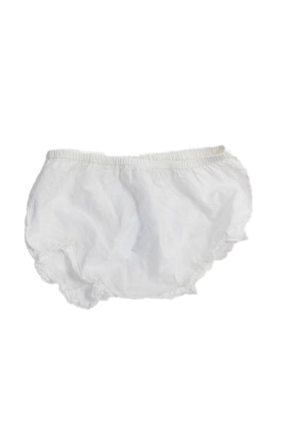 Bonpoint Girls Cotton Lace Trimmed Slip-On Shorts White Size 12