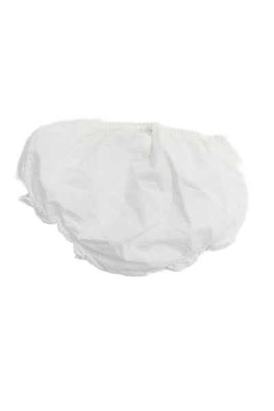 Bonpoint Girls Cotton Lace Trimmed Slip-On Shorts White Size 12