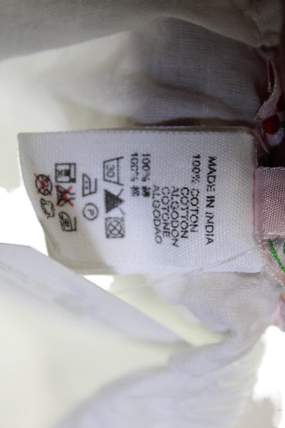 Bonpoint Girls Cotton Lace Trimmed Slip-On Shorts White Size 12