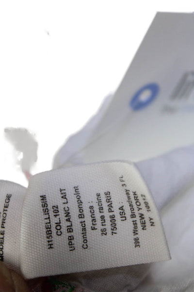 Bonpoint Girls Cotton Lace Trimmed Slip-On Shorts White Size 12