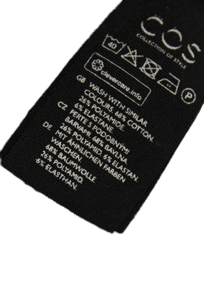 COS Womens Sheath Dress Black High Neck Knee Length Sleeveless Size S