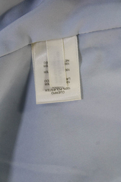 Eliza J Women Shift Dress Light Blue Knee Length Round Neck Size 2