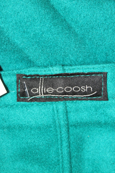 Allie Coosh Women Blue Polyester Poncho Pullover Size One Size