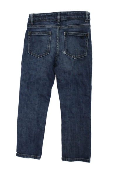DL1961 Boys Cotton Medium Washed Straight Leg Jeans blue Size 6Y