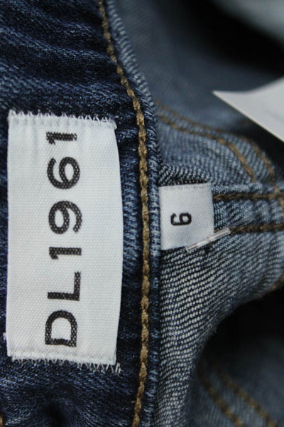 DL1961 Boys Cotton Medium Washed Straight Leg Jeans blue Size 6Y