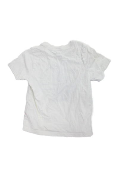 SOL ANGELES Boys Cotton Graphic Print Round Neck T-Shirt White Size 8