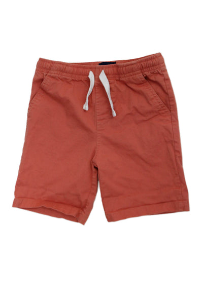 Andy & Evan Boys Cotton Drawstring Ruched Elastic Waist Shorts Orange Size 6Y
