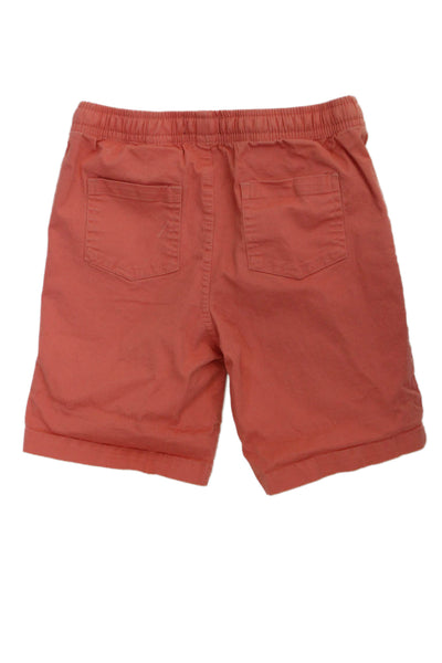 Andy & Evan Boys Cotton Drawstring Ruched Elastic Waist Shorts Orange Size 6Y