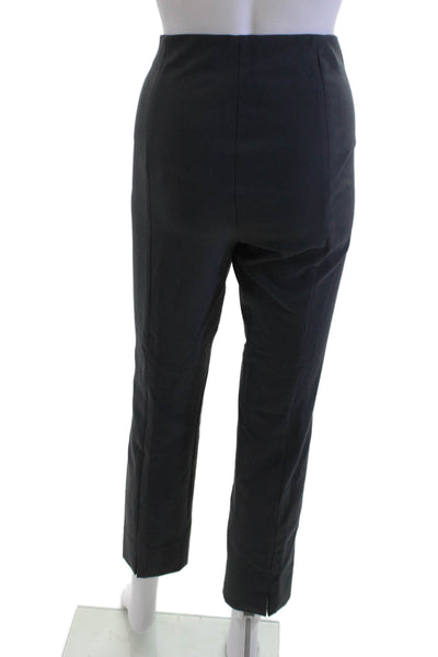 Vince Womens Black Cropped Ankle Dress Pants Zip Closure Size L