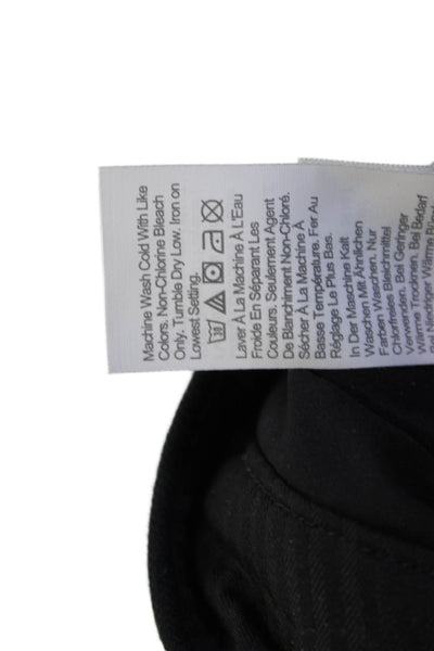 J Crew Women Ankle Cropped Dress Pants Black Linen Blend Size 10
