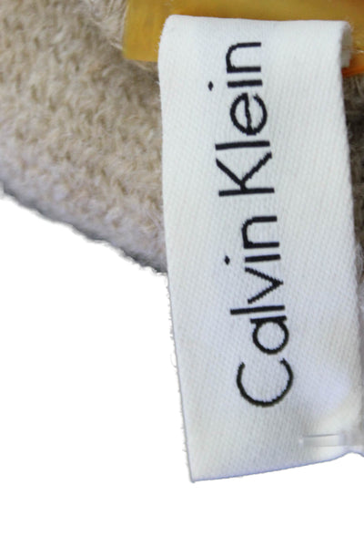Calvin Klein Womens Soft Knit Cowl Scarf Brown 60"x14"